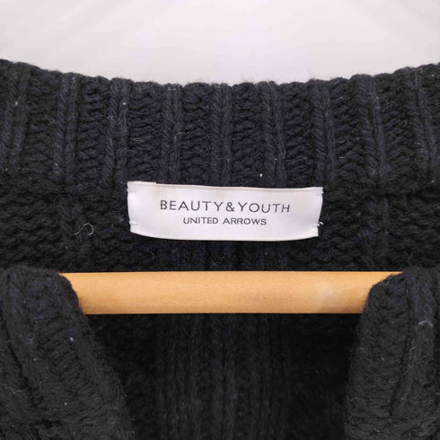 ビューティーアンドユースユナイテッドアローズ BEAUTY & YOUTH UNITED ARROWS ウールケーブルスキッパーネックニット レディース