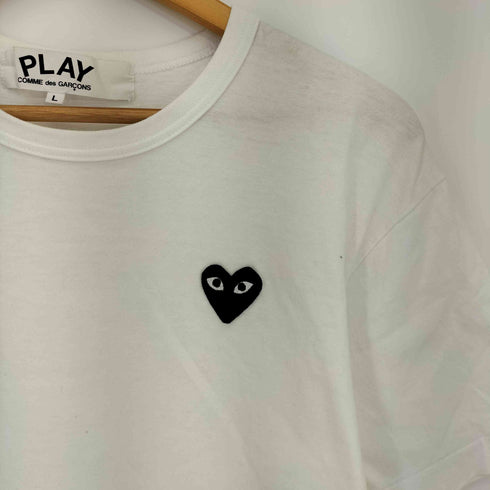 プレイコムデギャルソン PLAY COMME des GARCONS ブラック ハートワッペンTシャツ メンズ JPN:L