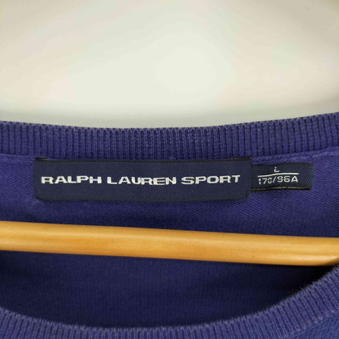 ラルフローレンスポーツ RALPH LAUREN SPORT エンブレム刺繍 コットンニット レディース import:L