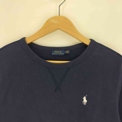 ポロラルフローレン POLO RALPH LAUREN ポニー刺繍 前V クルーネックスウェット レディース import:M