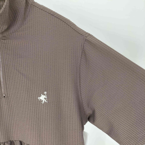 クラシカルエルフ CLASSICAL ELF トレンドのティアード♪胸刺繍サッカーハーフZIPワンピース レディース JPN:XL