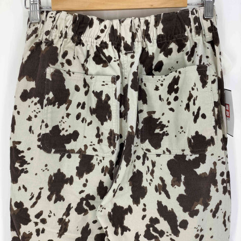 ニコアンド niko and... プリントコーデュロイパンツ カウ柄 レディース FREE