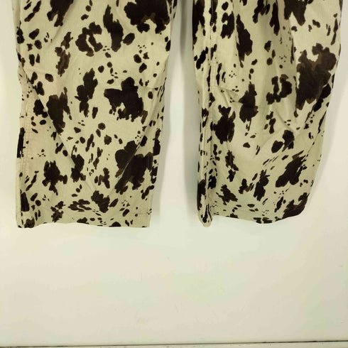 ニコアンド niko and... プリントコーデュロイパンツ カウ柄 レディース FREE