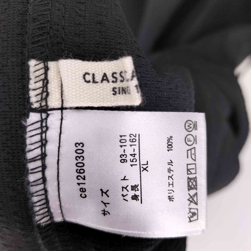 クラシカルエルフ CLASSICAL ELF トレンドのティアード♪胸刺繍サッカーハーフZIPワンピース レディース JPN:XL