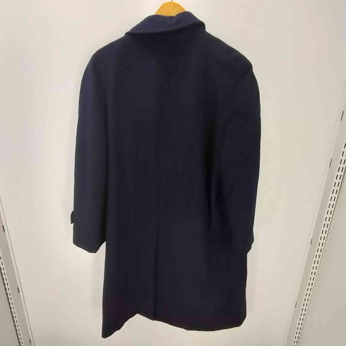 カシミヤ CASHMERE Made In Italy CASHMERE 100% Balmacaan Long Coat イタリア製 カシミア 100% バルマカーン ステンカラー ロング コート 比翼 メンズ import:M