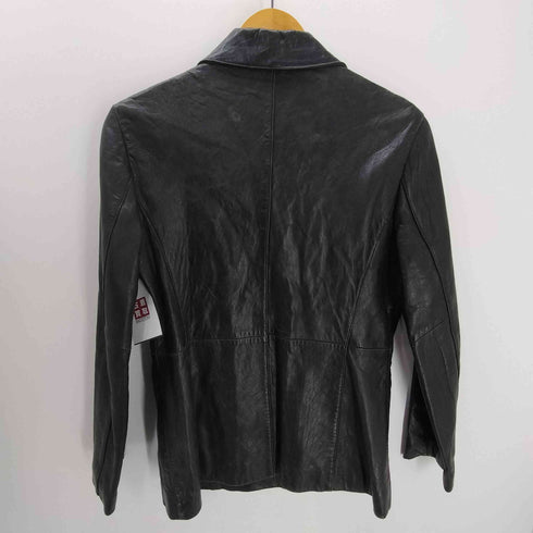 Lamb Leather Tailored Jacket 羊革 ラムレザー シングル 3B テーラード ジャケット レディース 11
