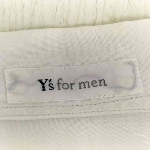 ワイズフォーメン Ys for men オープンカラーL/Sシャツ メンズ