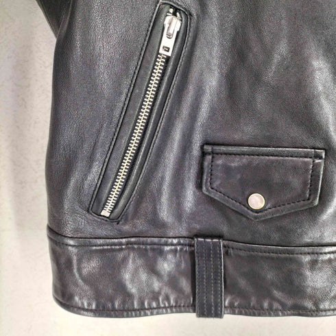 ギャップ Gap lamb leather ラムレザーダブルライダースジャケット レディース L