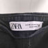 ザラ ZARA タックブラックワイドデニムパンツ レディース S