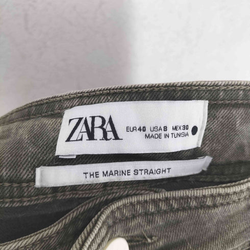 ザラ ZARA THE MARINE STRAIGHT ワイドデニムパンツ レディース S
