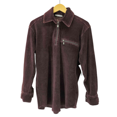 VALERIE STEVENS 90s コーデュロイハーフジッププルオーバー メンズ JPN:S