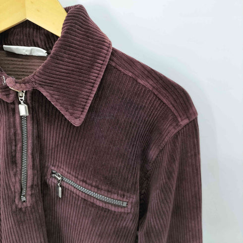 VALERIE STEVENS 90s コーデュロイハーフジッププルオーバー メンズ JPN:S