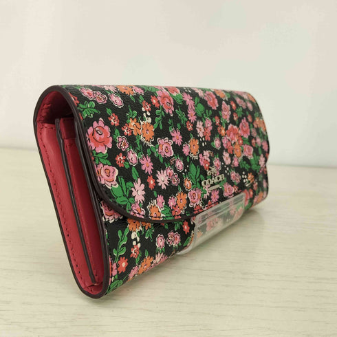 コーチ COACH フラワープリント 長財布 レディース