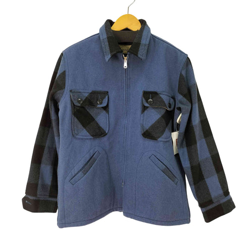 ジョンブル Johnbull 袖チェック ウールジップジャケット メンズ JPN:M