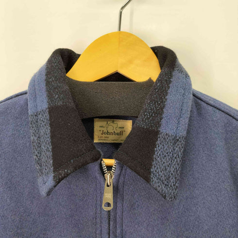 ジョンブル Johnbull 袖チェック ウールジップジャケット メンズ JPN:M
