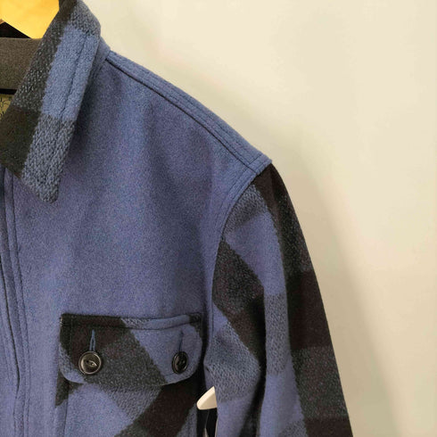 ジョンブル Johnbull 袖チェック ウールジップジャケット メンズ JPN:M