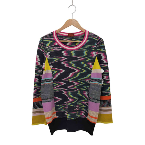 ミッソーニ MISSONI 総柄 クルーネックニット レディース