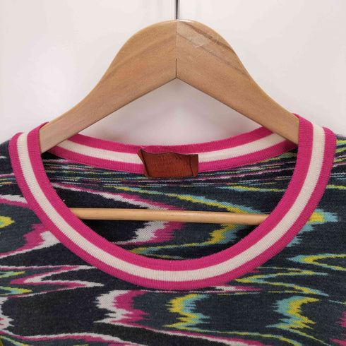 ミッソーニ MISSONI 総柄 クルーネックニット レディース