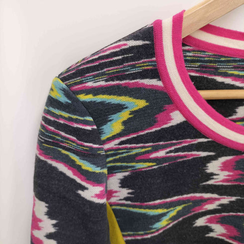 ミッソーニ MISSONI 総柄 クルーネックニット レディース
