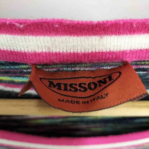 ミッソーニ MISSONI 総柄 クルーネックニット レディース