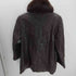 LAMB LEATHER & Real Fur Balmacaan Long Coat 羊革 ラムレザー 襟リアルファー バルマカーン ステンカラー ロング コート レディース 77