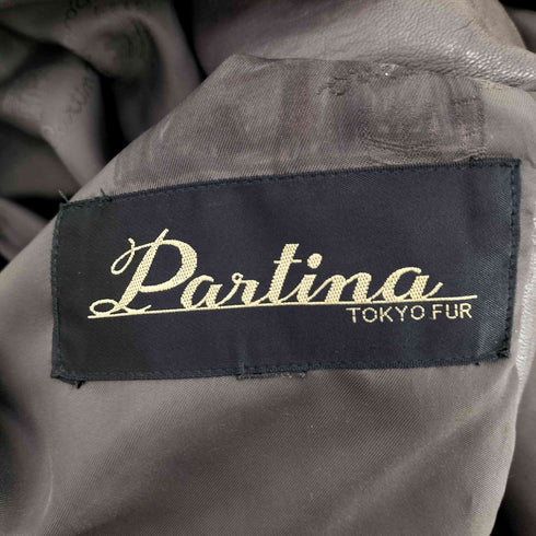 LAMB LEATHER & Real Fur Balmacaan Long Coat 羊革 ラムレザー 襟リアルファー バルマカーン ステンカラー ロング コート レディース import:L