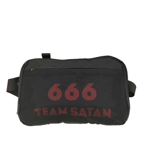 TEAM SATAN 666 ロゴプリント ボディ チェストバッグ メンズ