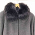 ピュア カシミヤ pure cashmere PURE CASHMERE 100% & Real Fur Balmacaan Coat ピュア カシミア 100% 襟リアルファー バルマカーン ステンカラー ロング コート 比翼 レディース 11