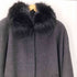 ピュア カシミヤ pure cashmere PURE CASHMERE 100% & Real Fur Balmacaan Coat ピュア カシミア 100% 襟リアルファー バルマカーン ステンカラー ロング コート 比翼 レディース 11
