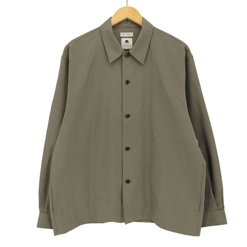 ビューティーアンドユースユナイテッドアローズ BEAUTY & YOUTH UNITED ARROWS 25ss KOMATSU PACK オーバー キャンプカラー シャツ FORM型 セットアップ対応 撥水機能 メンズ JPN:L