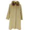 カシミヤ CASHMERE CASHMERE 100% & Real Fur Balmacaan Coat カシミア 100% 襟 フォックス リアルファー バルマカーン ステンカラー ロング コート 比翼 レディース import:M