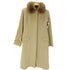 カシミヤ CASHMERE CASHMERE 100% & Real Fur Balmacaan Coat カシミア 100% 襟 フォックス リアルファー バルマカーン ステンカラー ロング コート 比翼 レディース import:M