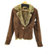 Real Fur 100%& Real Leather Mouton Jacket リアルファー & 本革 リアルレザー ムートン ジャケット ブルゾン レディース import:M