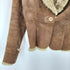 Real Fur 100%& Real Leather Mouton Jacket リアルファー & 本革 リアルレザー ムートン ジャケット ブルゾン レディース import:M