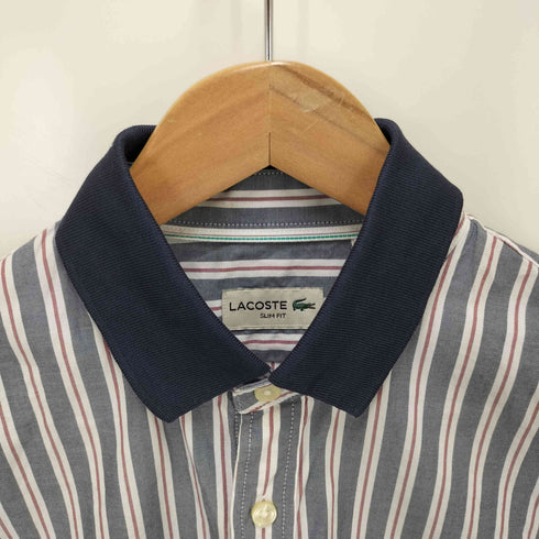 ラコステ LACOSTE slim fit ボタンダウン ストライプシャツ メンズ 39