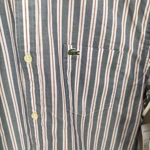 ラコステ LACOSTE slim fit ボタンダウン ストライプシャツ メンズ 39