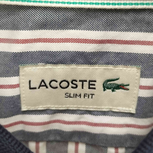 ラコステ LACOSTE slim fit ボタンダウン ストライプシャツ メンズ 39
