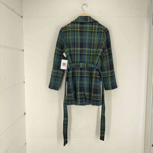 ローラアシュレイ LAURA ASHLEY チェック ウール トレンチコート レディース 7