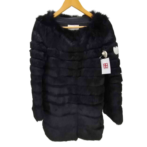 Real Fur 100% Mouton Long Coat リアルファー 100% ムートン ロング コート レディース 38