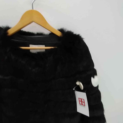 Real Fur 100% Mouton Long Coat リアルファー 100% ムートン ロング コート レディース 38