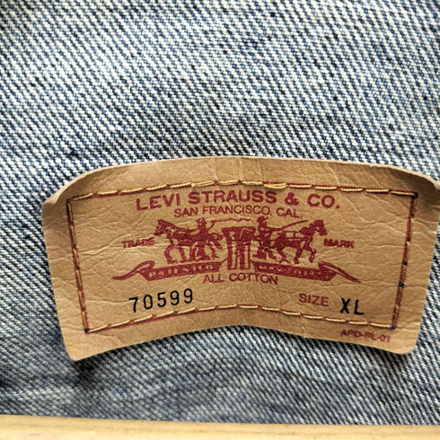 リーバイス Levis 00s 70599 デニム トラッカージャケット メンズ import:XL