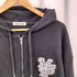 マイシュガーベイブ My Sugar Babe / MSB Assort appliqué zip hoodie ダブルジップ パーカー レディース import:L