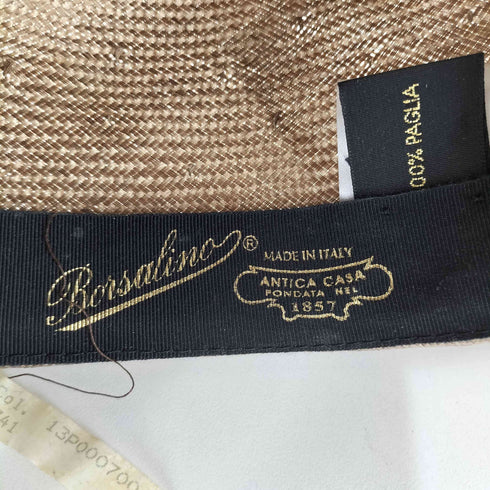 ボルサリーノ Borsalino ストローハット メンズ L