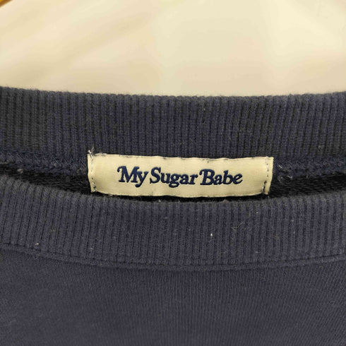 マイシュガーベイブ My Sugar Babe / MSB MSBロゴ刺繍 クルーネックスウェット レディース M