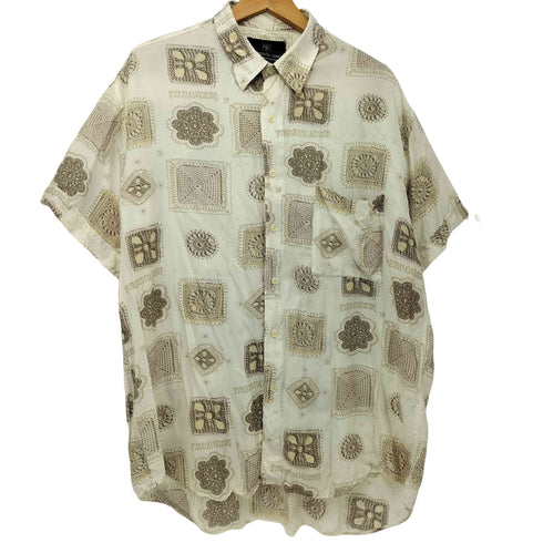 MOMENTI UOMO イタリア製 S/S 総柄シャツ メンズ