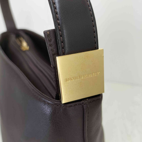 バーバリー BURBERRY 裏地ノバチェック レザーハンドバッグ レディース