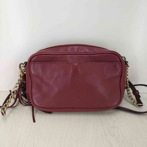 マイケルコース Michael Kors ロゴプレート タッセル付き レザーショルダーバッグ レディース