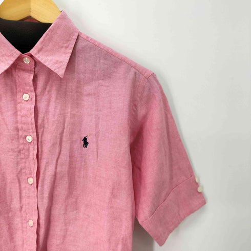 ラルフローレン RALPH LAUREN ポニー刺繍 半袖シャツ レディース import:XL
