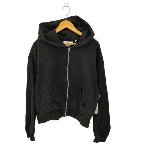 ザラ ZARA クロップドフィットフーディ メンズ import:XL