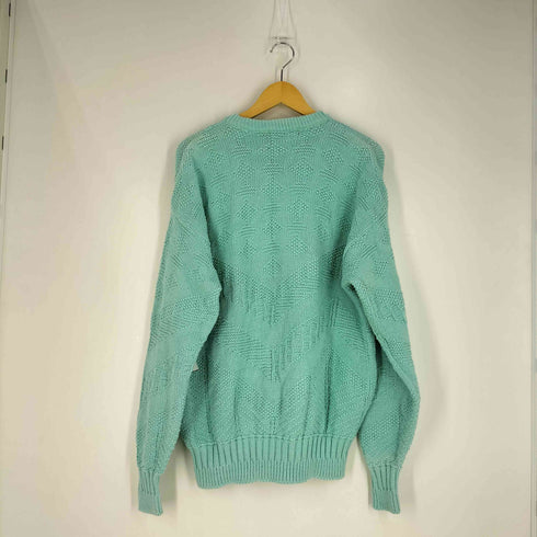 エディーバウアー Eddie Bauer 70-80S USA製 コットン ケーブル編みニット メンズ import:XL